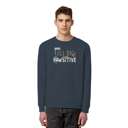 Full On Pawsitive! Gechillte Katzen - Organic Basic Unisex Sweatshirt