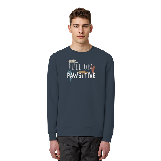 Full On Pawsitive! Gechillte Katzen - Organic Basic Unisex Sweatshirt