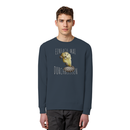 Einfach mal Durchbeissen Biber - Organic Basic Unisex Sweatshirt