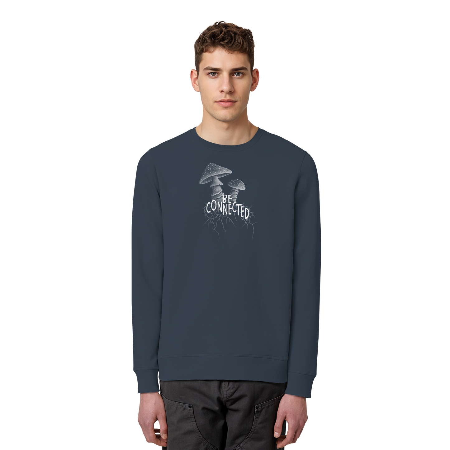 Be Connected Panther-Pilz - Organic Basic Unisex Sweatshirt