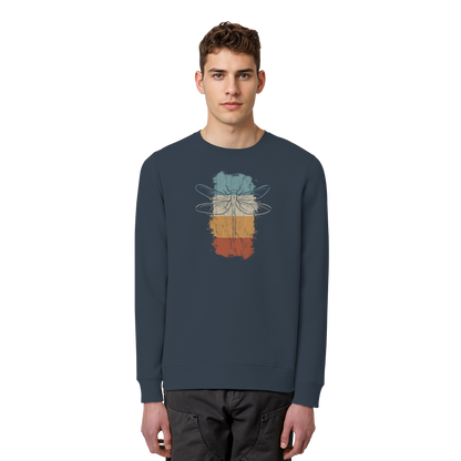 Retro Kunst Libelle | Vintage Dragonfly - Organic Basic Unisex Sweatshirt