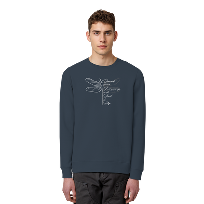Breite die Flügel aus und flieg los | Libelle - Organic Basic Unisex Sweatshirt