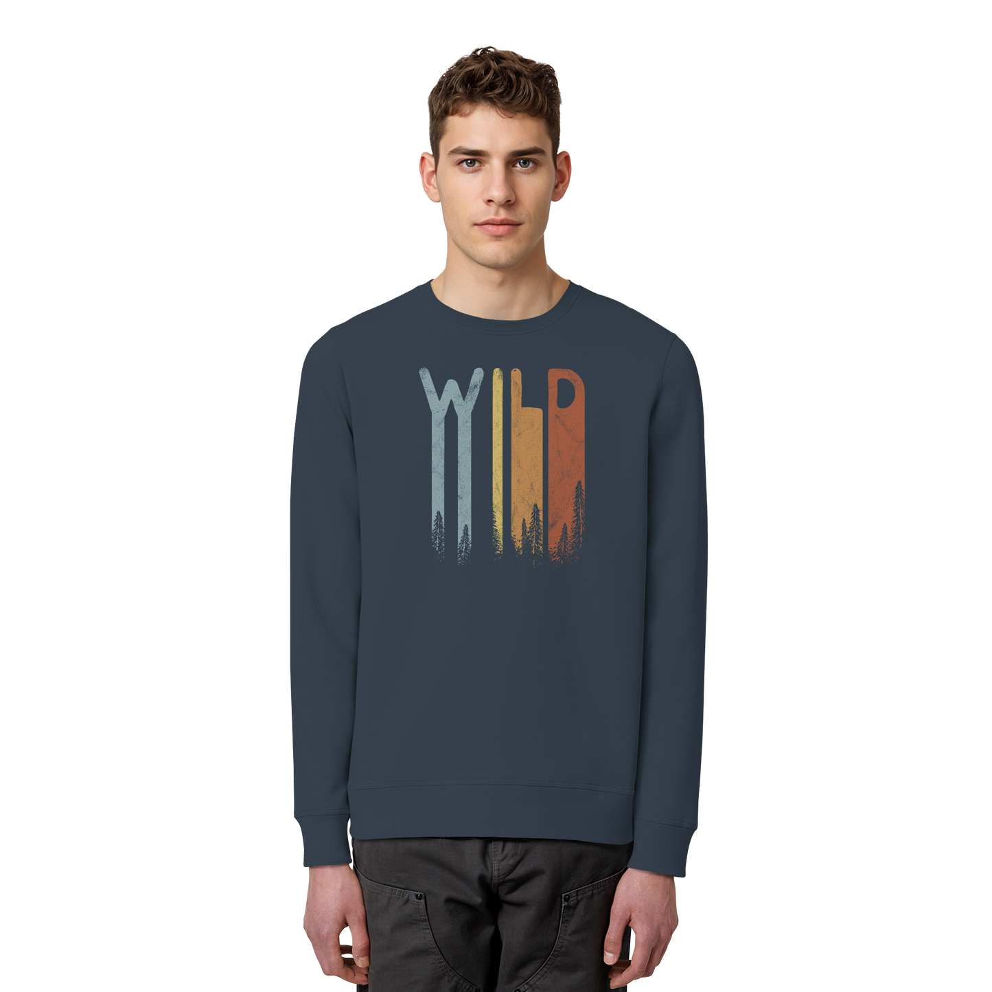 Wild Retro Schriftzug - Organic Basic Unisex Sweatshirt