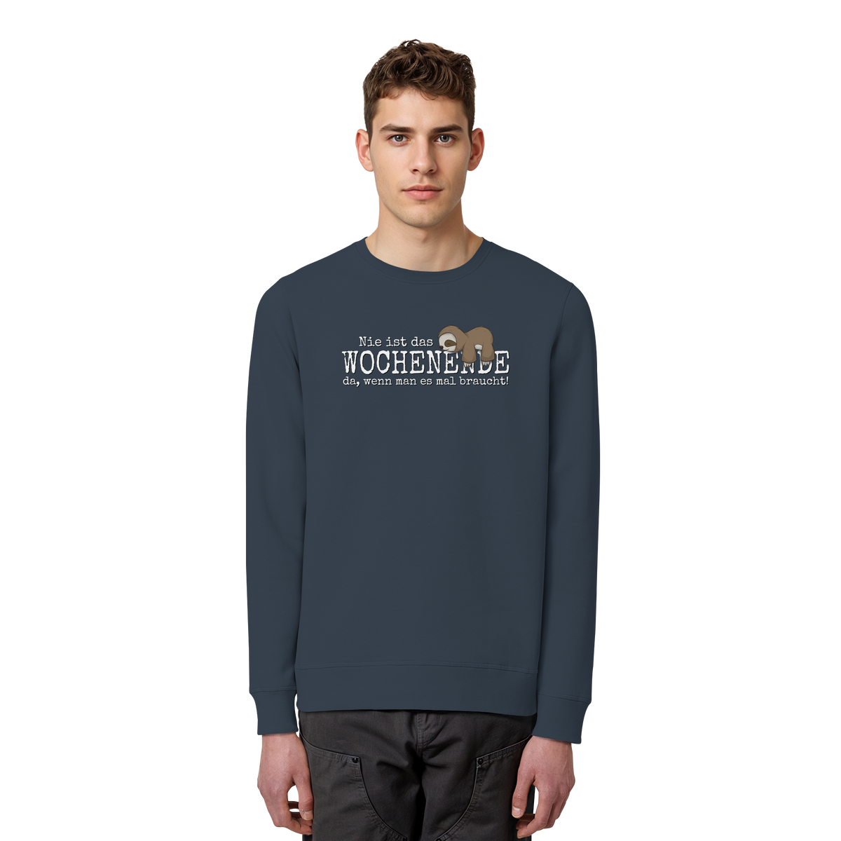 Kawaii Faultier Wochenende - Organic Basic Unisex Sweatshirt
