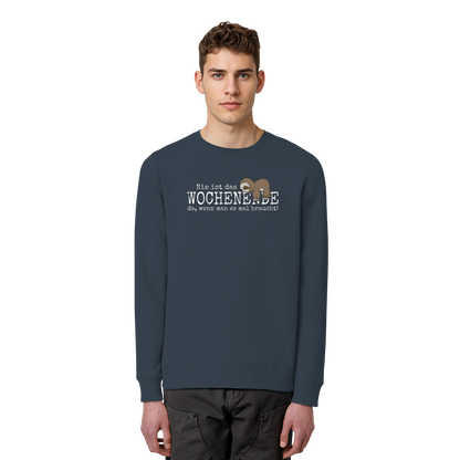 Kawaii Faultier Wochenende - Organic Basic Unisex Sweatshirt