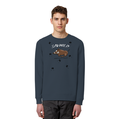 Sauwild wilde Sau | Wildschwein Keiler - Organic Basic Unisex Sweatshirt