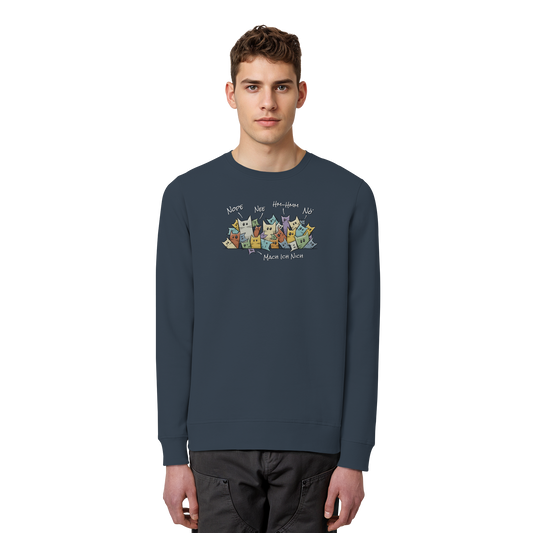 Nope, Nee, Nö Katzen - Organic Basic Unisex Sweatshirt