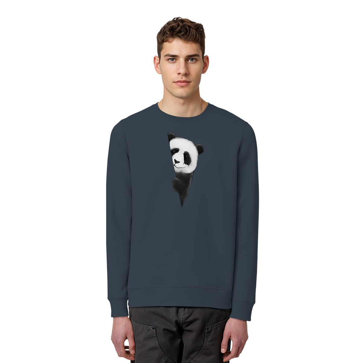 Panda Bär Illustration - Organic Basic Unisex Sweatshirt