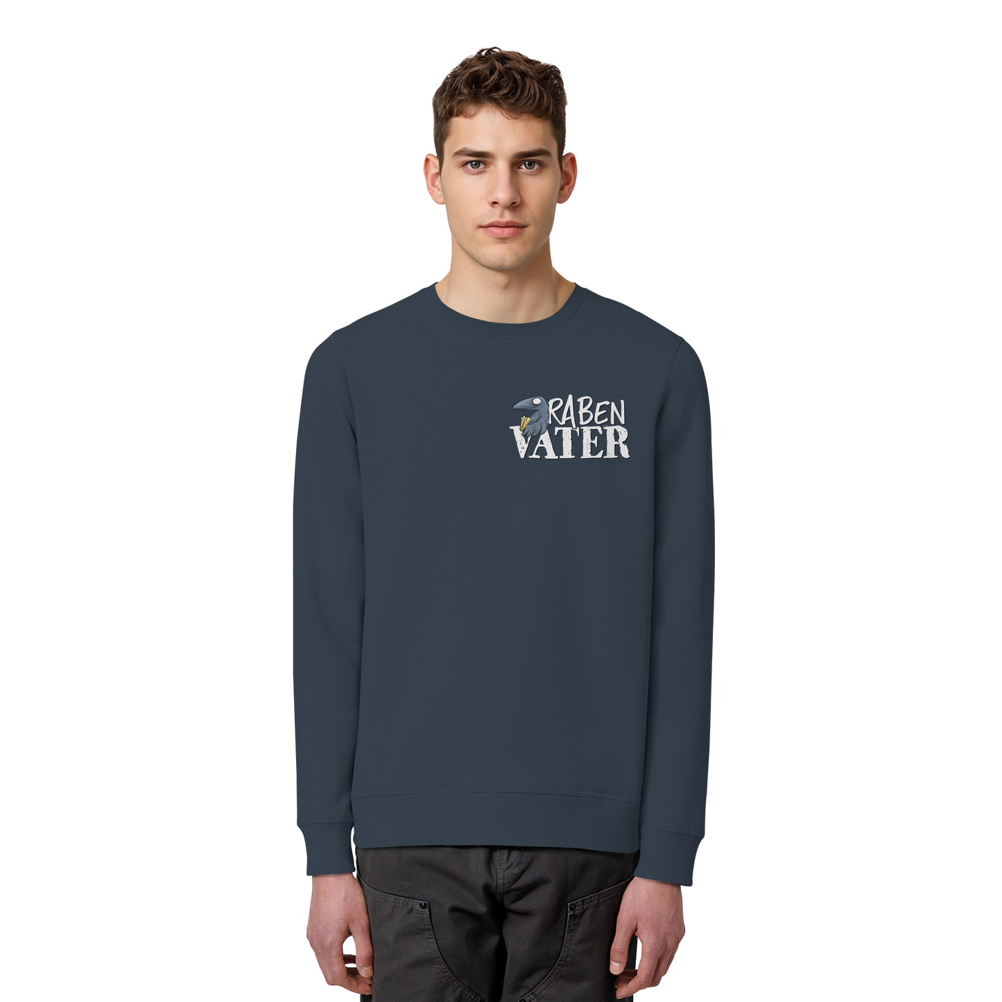 Rabenvater Krähenpapa - Organic Basic Unisex Sweatshirt