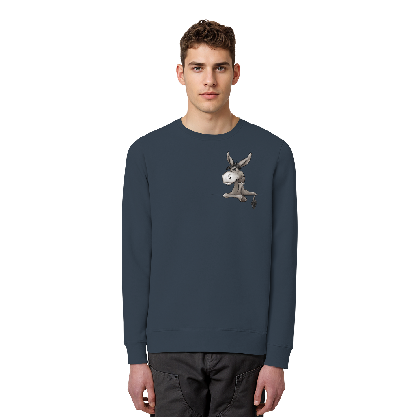 Lustiger lässiger Esel - Organic Basic Unisex Sweatshirt