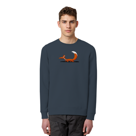 Lässiger cooler Fuchs | Mr. Fox, der Schleicher - Organic Basic Unisex Sweatshirt
