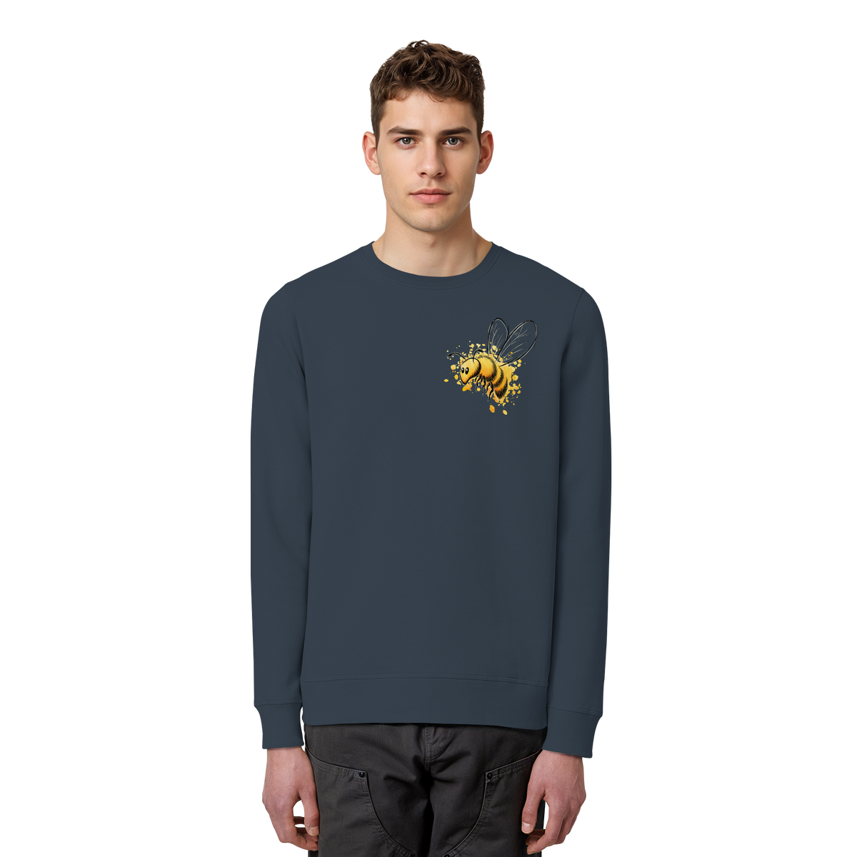 Lässige kleine Honig-Biene - Organic Basic Unisex Sweatshirt