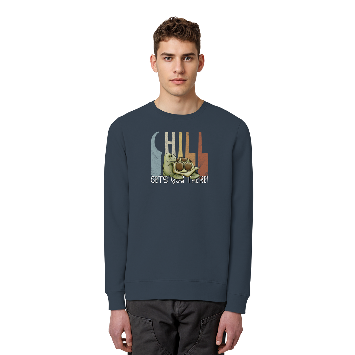 Gechillt gemütliche Schildkröte - Organic Basic Unisex Sweatshirt
