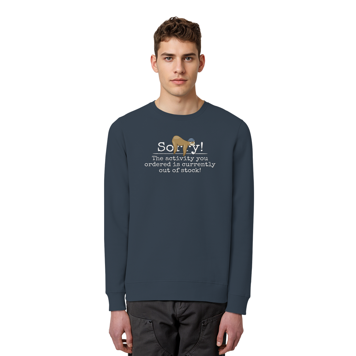 No-Activity Faultier - Organic Basic Unisex Sweatshirt