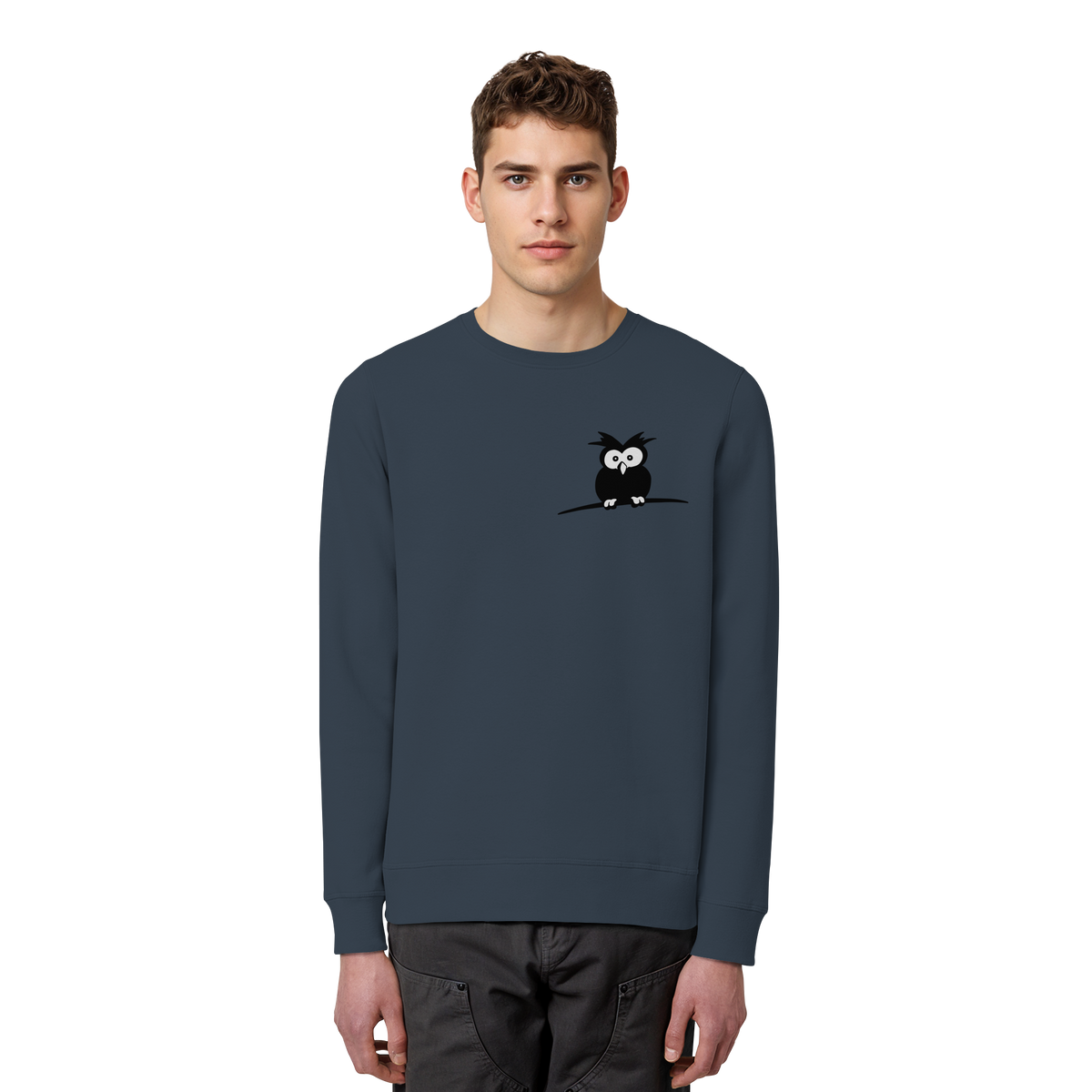 Kleine struppige Eule - Organic Basic Unisex Sweatshirt