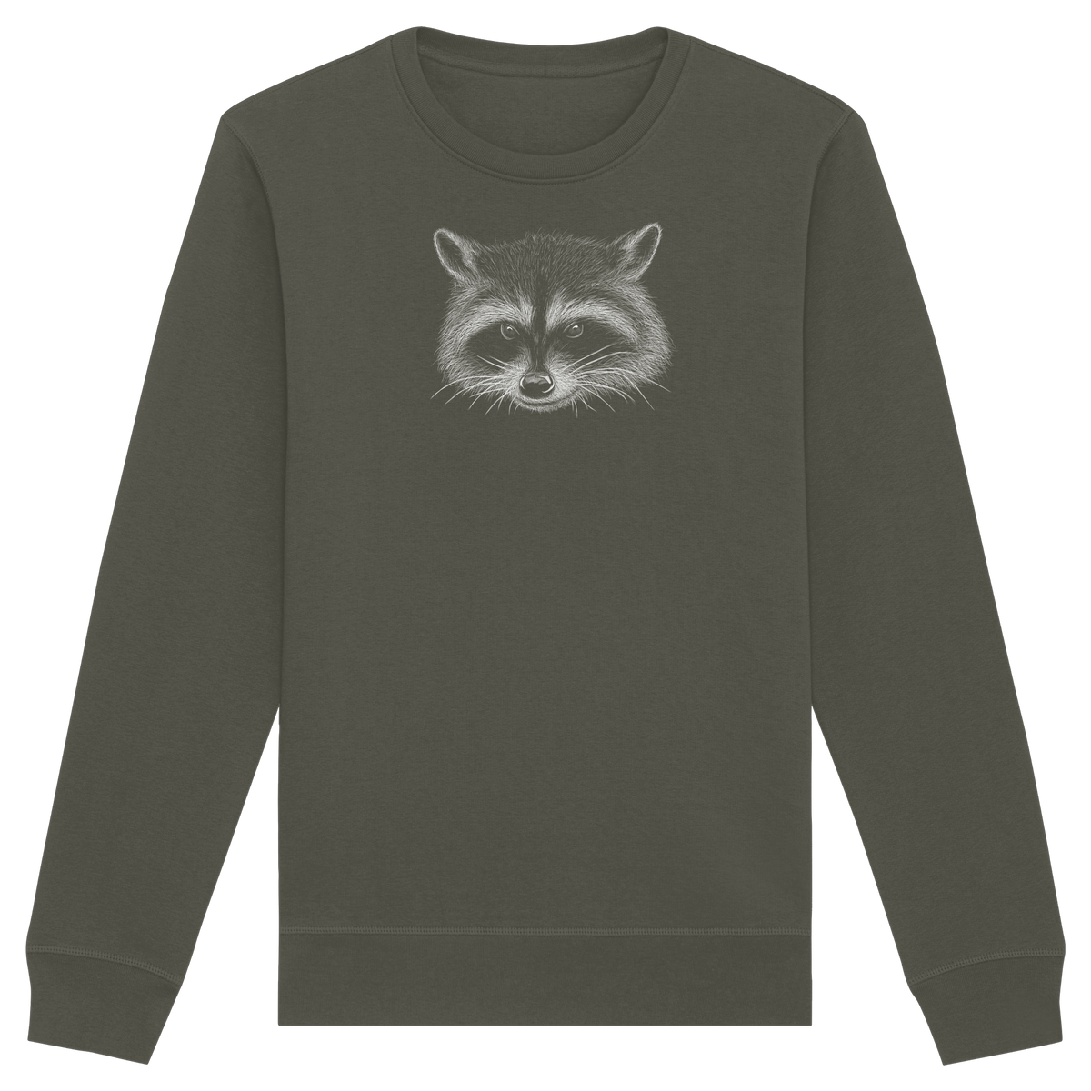 Waschbär Illustration Kritzelkunst - Organic Basic Unisex Sweatshirt