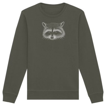 Waschbär Illustration Kritzelkunst - Organic Basic Unisex Sweatshirt