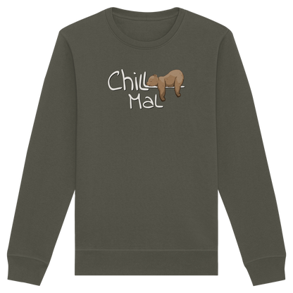 Chill Mal schläfriger Braunbär - Organic Basic Unisex Sweatshirt