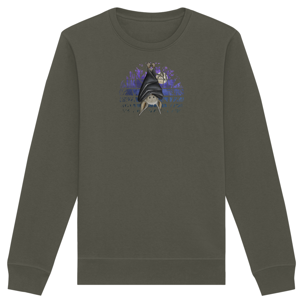 Fledermaus in blauer Nacht - Organic Basic Unisex Sweatshirt