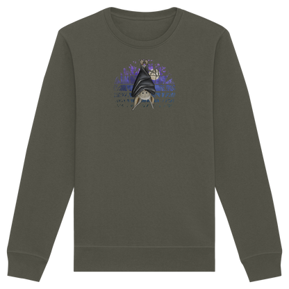 Fledermaus in blauer Nacht - Organic Basic Unisex Sweatshirt
