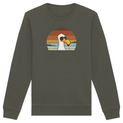 Cool lässige Retro Möwe - Organic Basic Unisex Sweatshirt