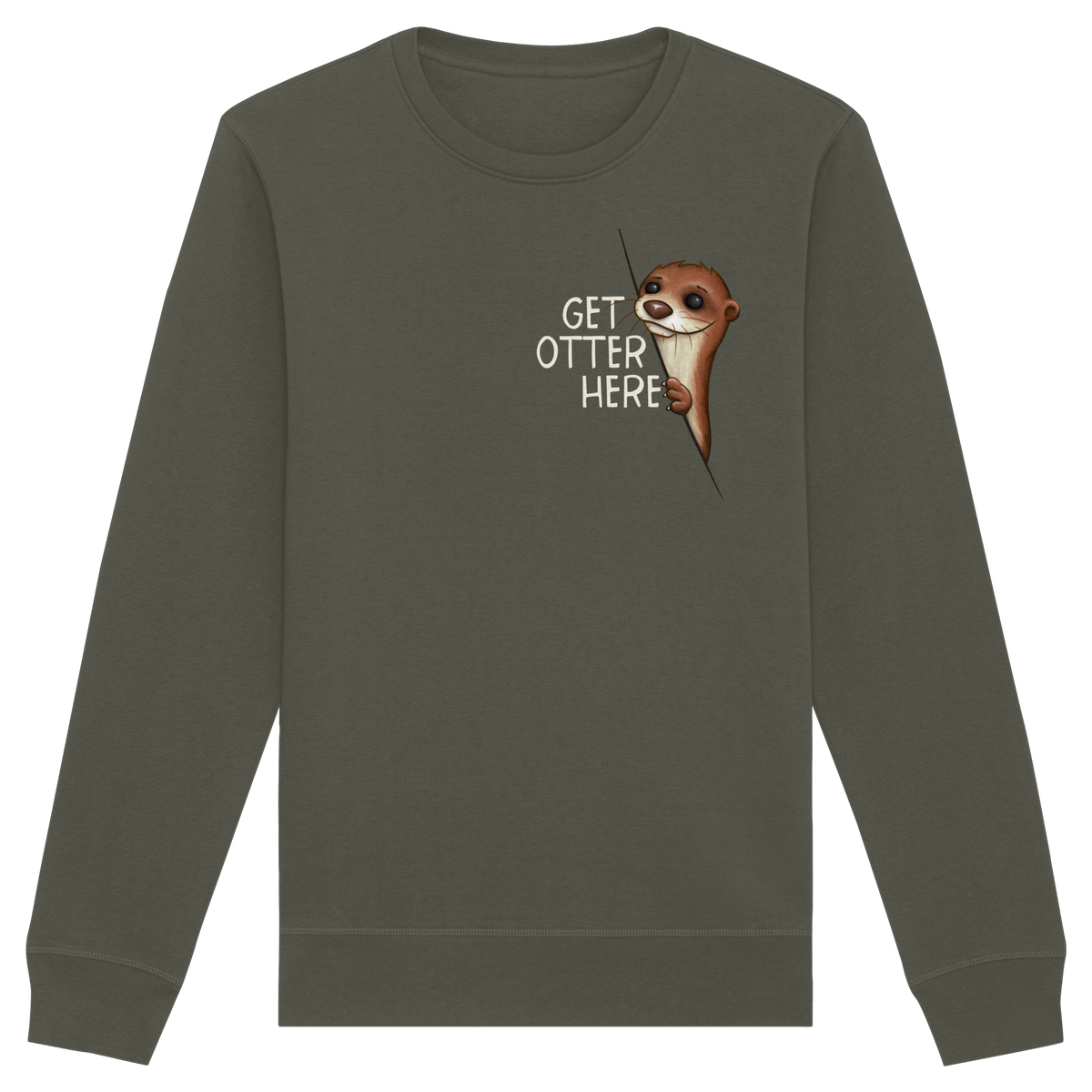 Get Otter Here | Lustiger Otter Kalauer - Organic Basic Unisex Sweatshirt