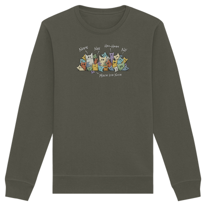 Nope, Nee, Nö Katzen - Organic Basic Unisex Sweatshirt