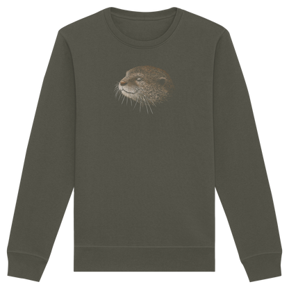 Otter Bleistift Zeichnung KritzelKunst - Organic Basic Unisex Sweatshirt