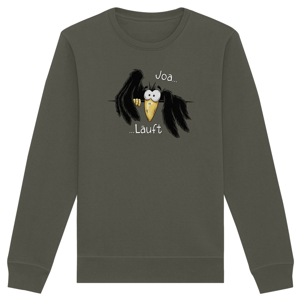Joa Läuft Krähe gechillter Rabe - Organic Basic Unisex Sweatshirt