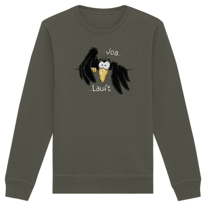 Joa Läuft Krähe gechillter Rabe - Organic Basic Unisex Sweatshirt