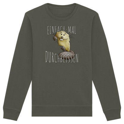 Einfach mal Durchbeissen Biber - Organic Basic Unisex Sweatshirt