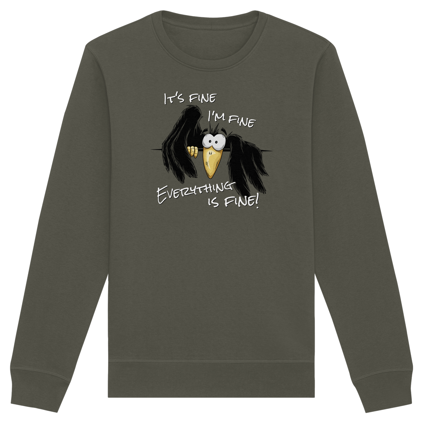 I’m Fine Rabe | Alles Gut Krähe - Organic Basic Unisex Sweatshirt