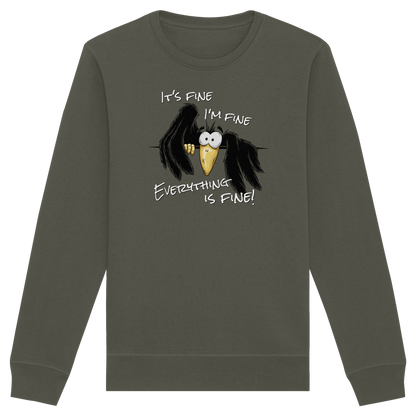 I’m Fine Rabe | Alles Gut Krähe - Organic Basic Unisex Sweatshirt