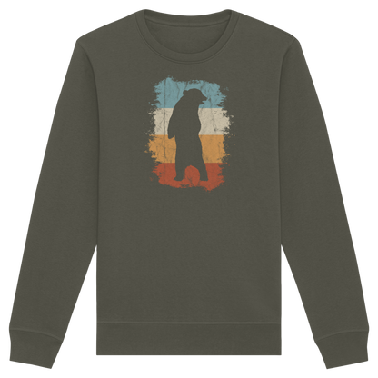 Retro Bären-Silhouette - Organic Basic Unisex Sweatshirt