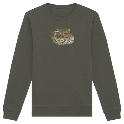 Leopard Gecko Skizze Kritzelkunst - Organic Basic Unisex Sweatshirt