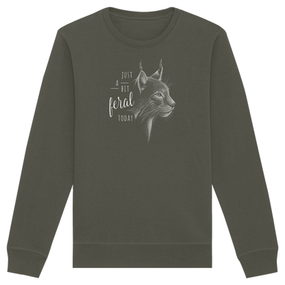 Just A Bit Feral Today! Wildkatze - Organic Basic Unisex Sweatshirt