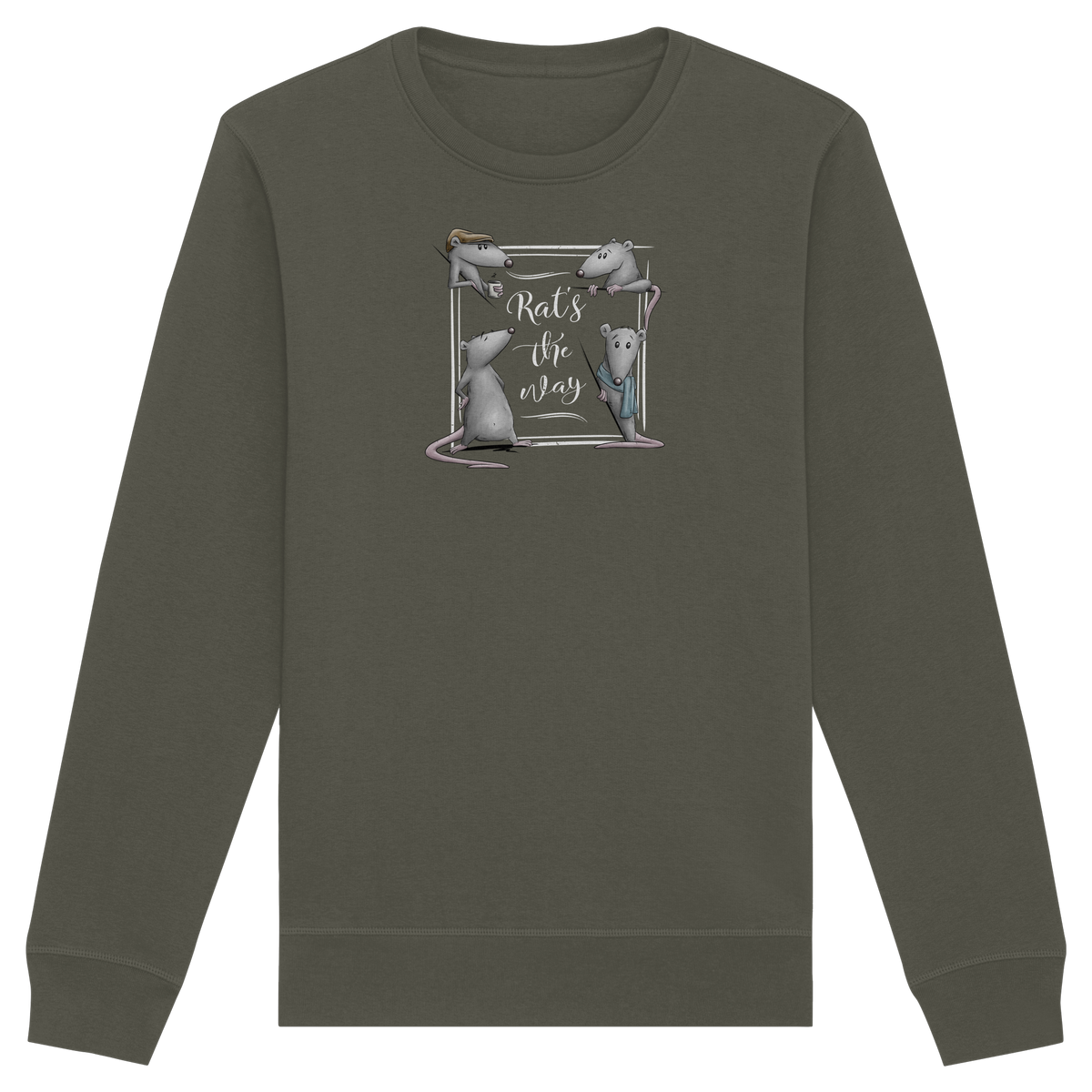 Rat’s The Way Kaffeehaus Ratten - Organic Basic Unisex Sweatshirt