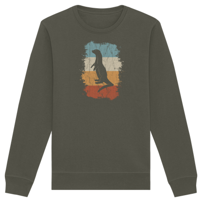 Retro Otter Fischotter Silhouette - Organic Basic Unisex Sweatshirt