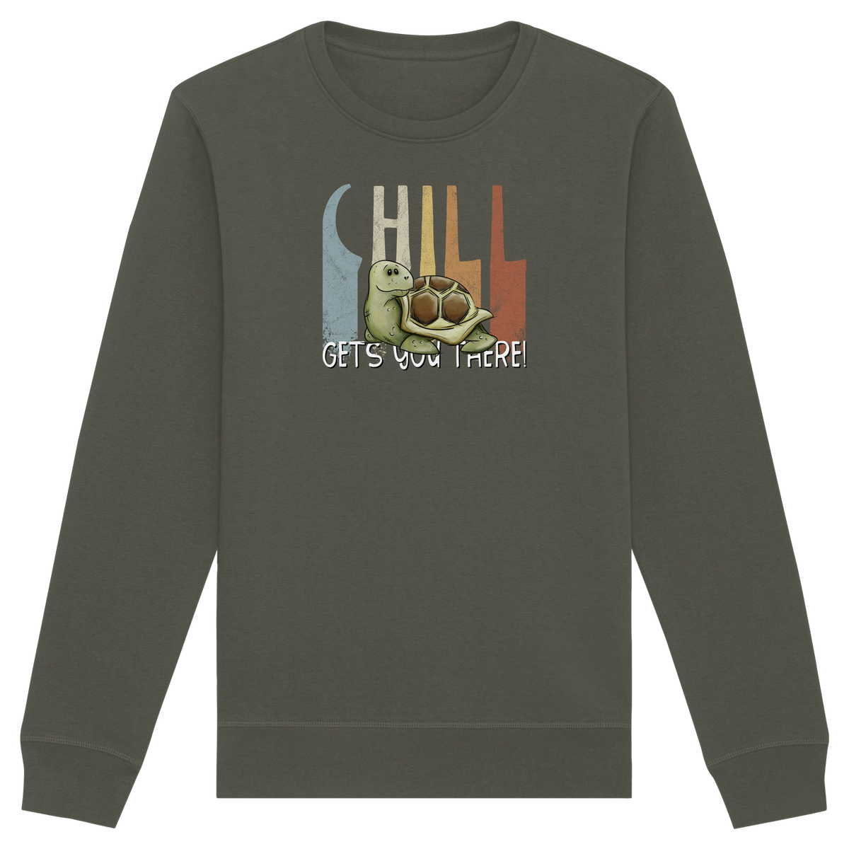 Gechillt gemütliche Schildkröte - Organic Basic Unisex Sweatshirt