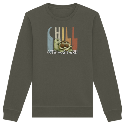 Gechillt gemütliche Schildkröte - Organic Basic Unisex Sweatshirt