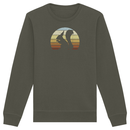 Retro Eichhörnchen Silhouette - Organic Basic Unisex Sweatshirt