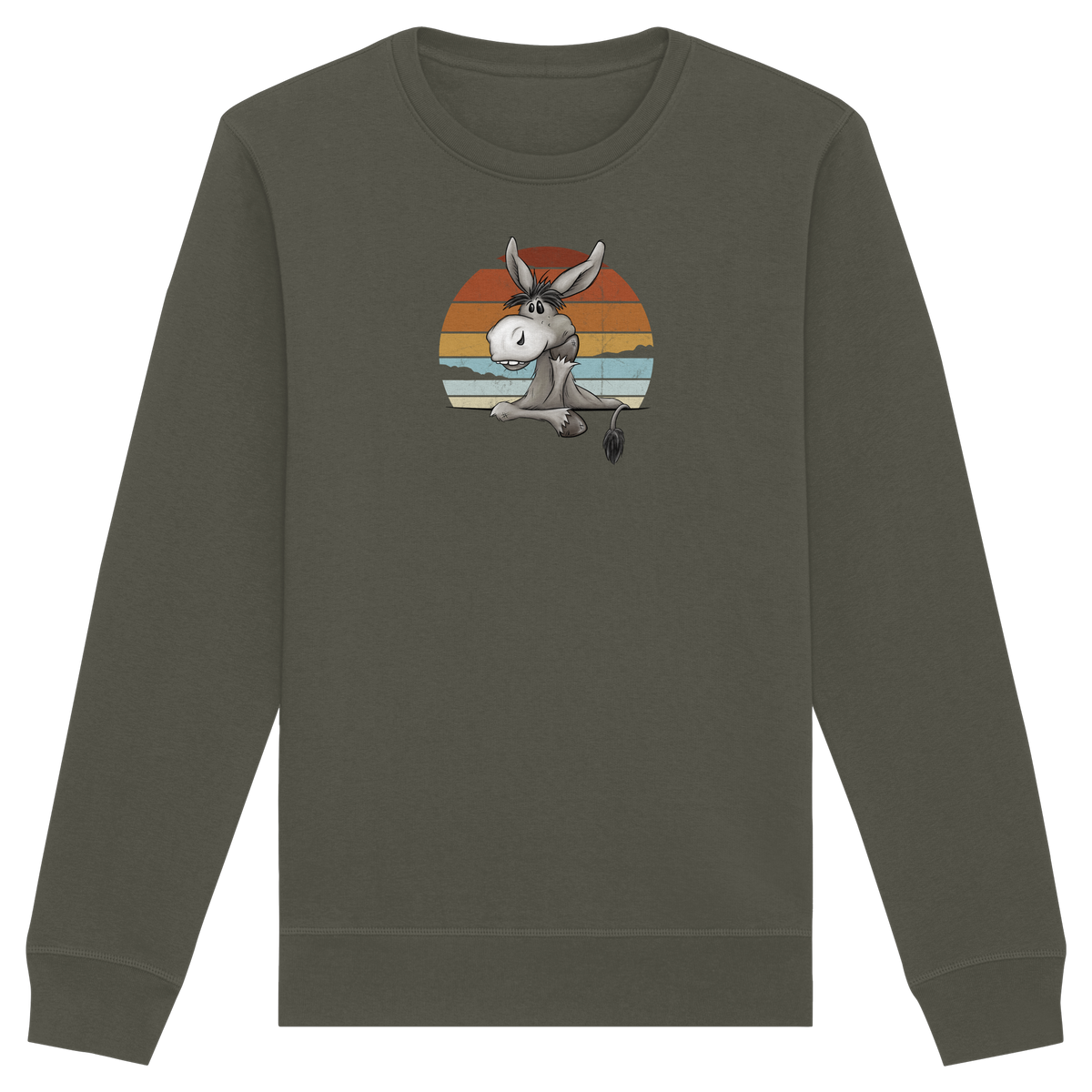Lässiges Maultier Retro Esel - Organic Basic Unisex Sweatshirt