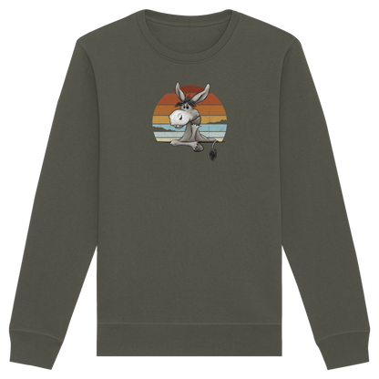 Lässiges Maultier Retro Esel - Organic Basic Unisex Sweatshirt
