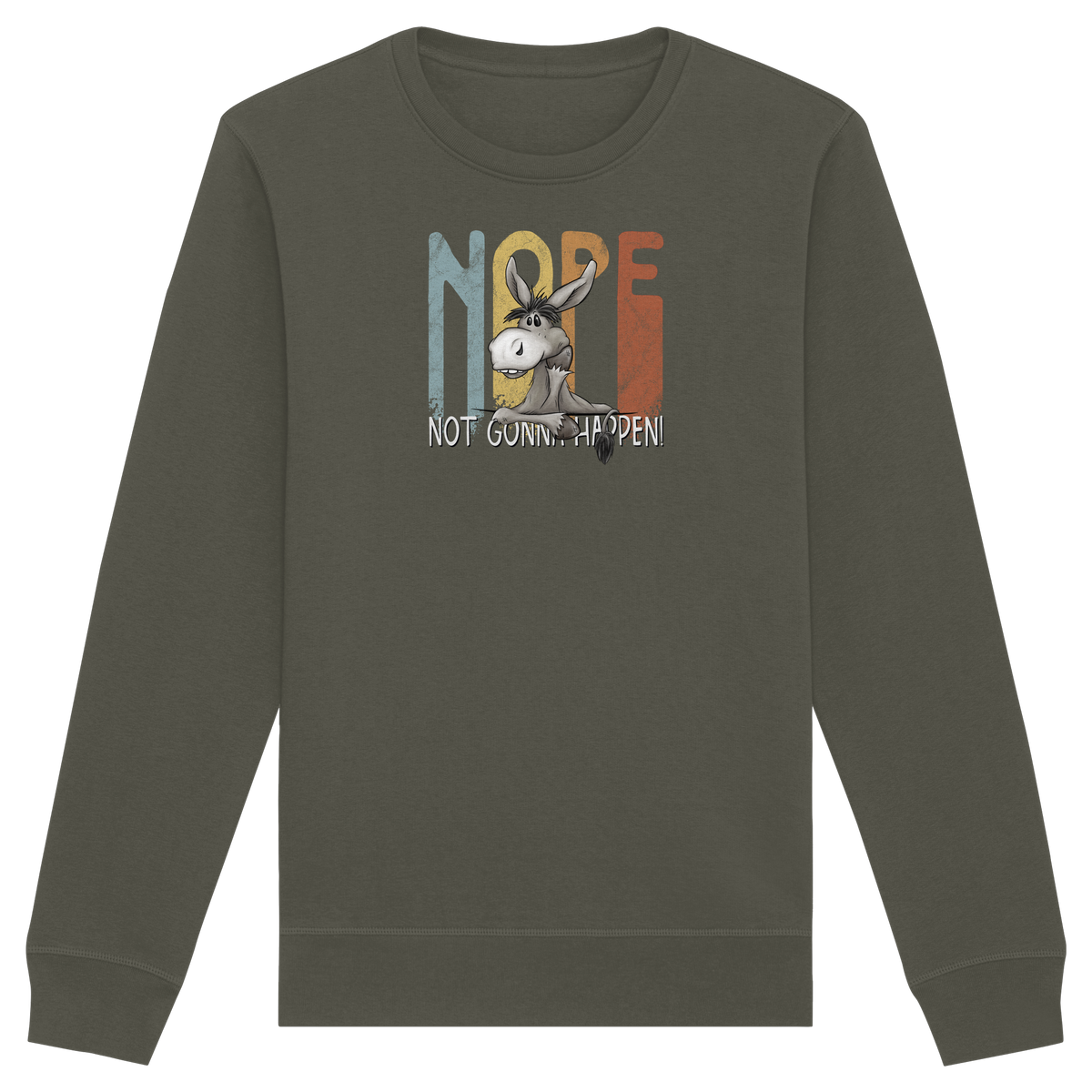 Nope | bockiger Esel - Organic Basic Unisex Sweatshirt