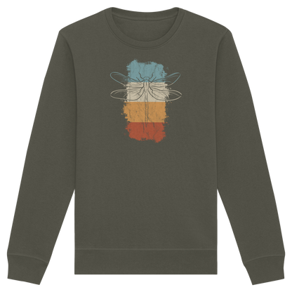 Retro Kunst Libelle | Vintage Dragonfly - Organic Basic Unisex Sweatshirt
