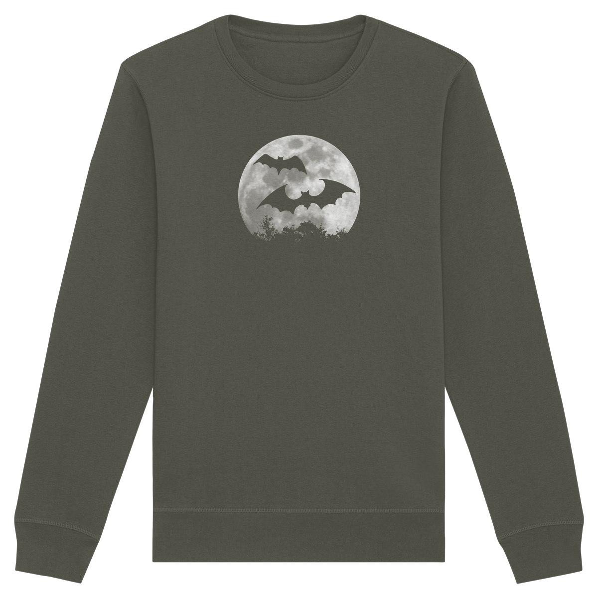 Fledermaus Silhouetten bei Vollmond - Organic Basic Unisex Sweatshirt