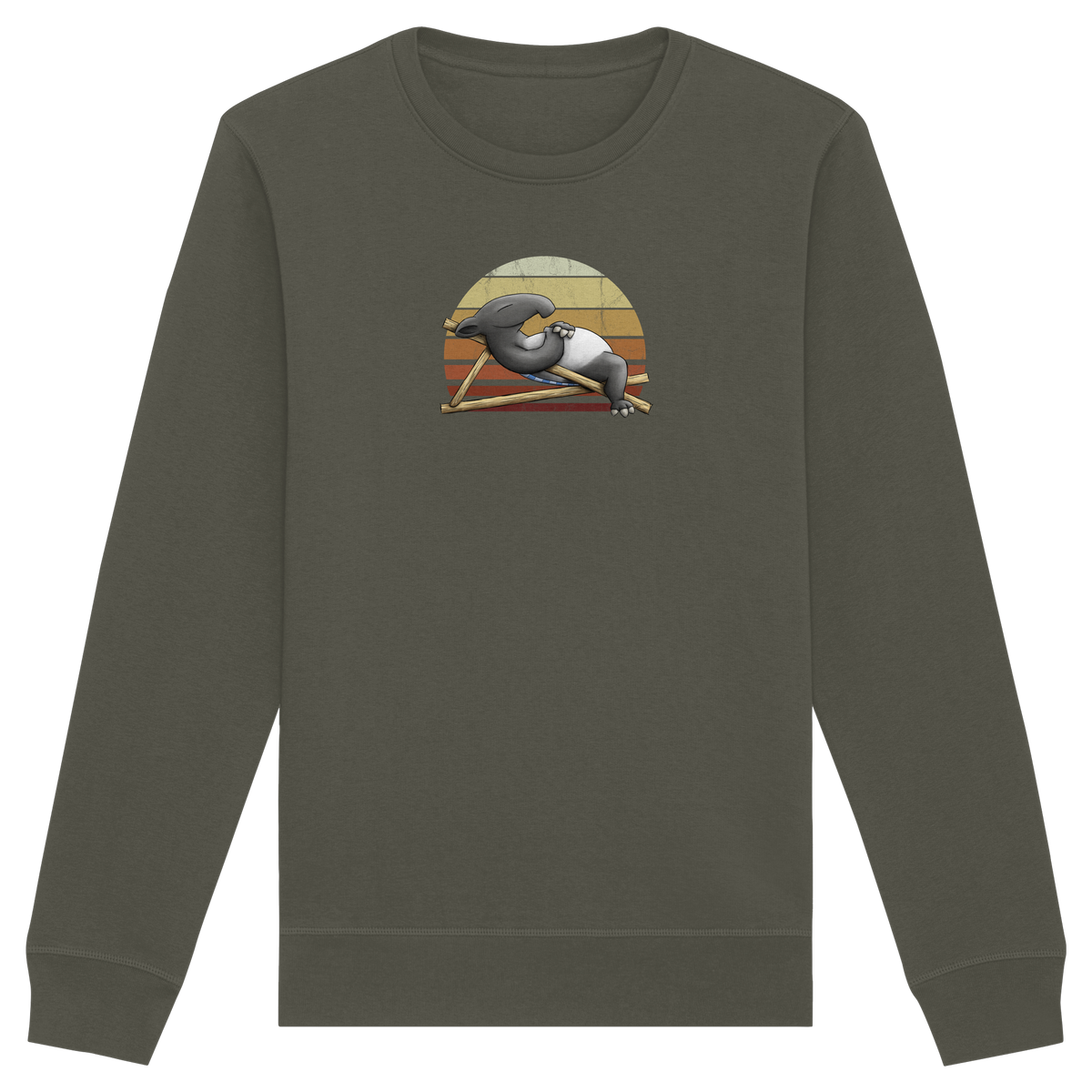 Lässiger Retro Sundown Tapir - Organic Basic Unisex Sweatshirt