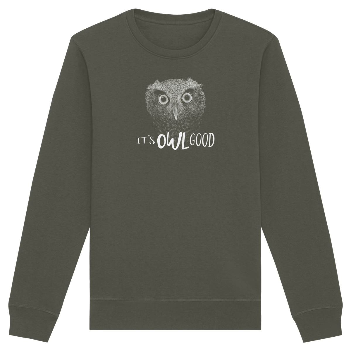 OWL Good | Kritzel-Kunst-Eule - Organic Basic Unisex Sweatshirt