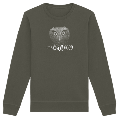 OWL Good | Kritzel-Kunst-Eule - Organic Basic Unisex Sweatshirt