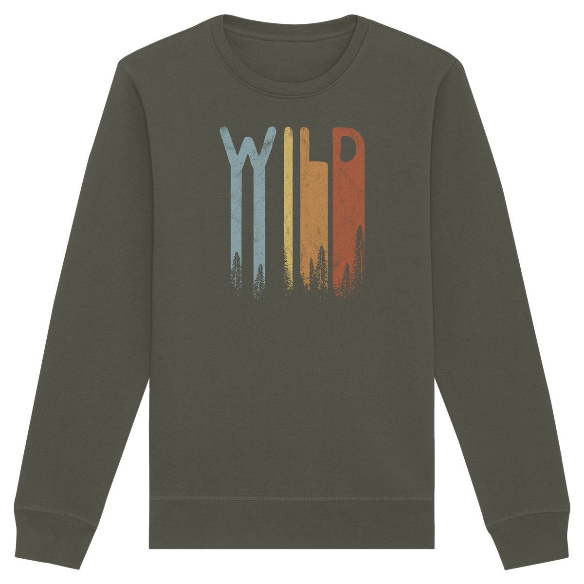 Wild Retro Schriftzug - Organic Basic Unisex Sweatshirt